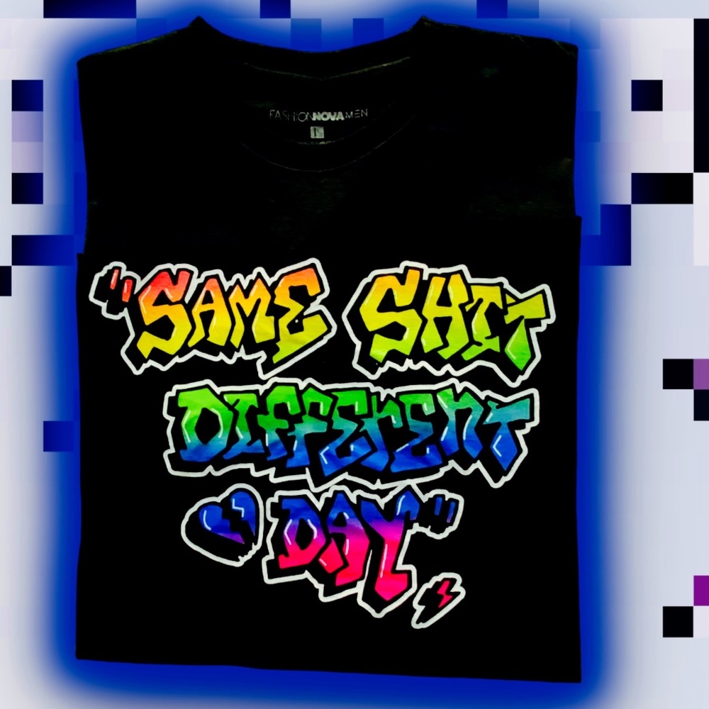 SAME SHIT DIFFERENT DAY  BLACK TEE